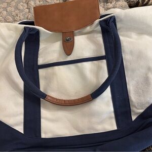 Cutter & Buck Navy and Brown Duffel Bag